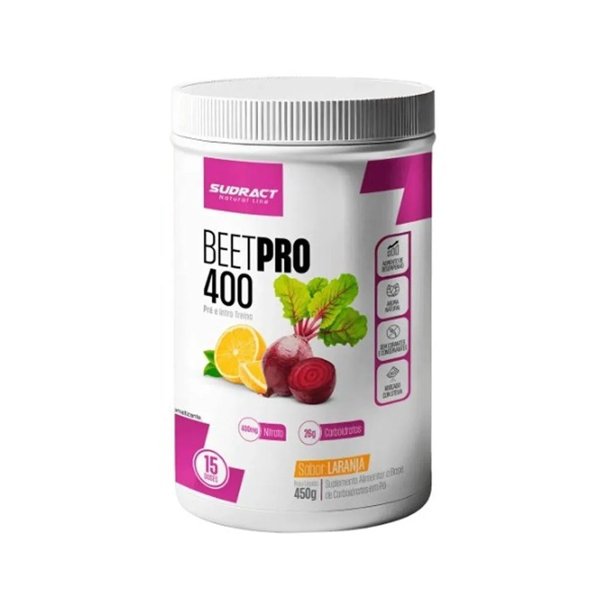 Beet Pro 400 - 450G Laranja - Sudract Nutrition 1466401 | Drogasil