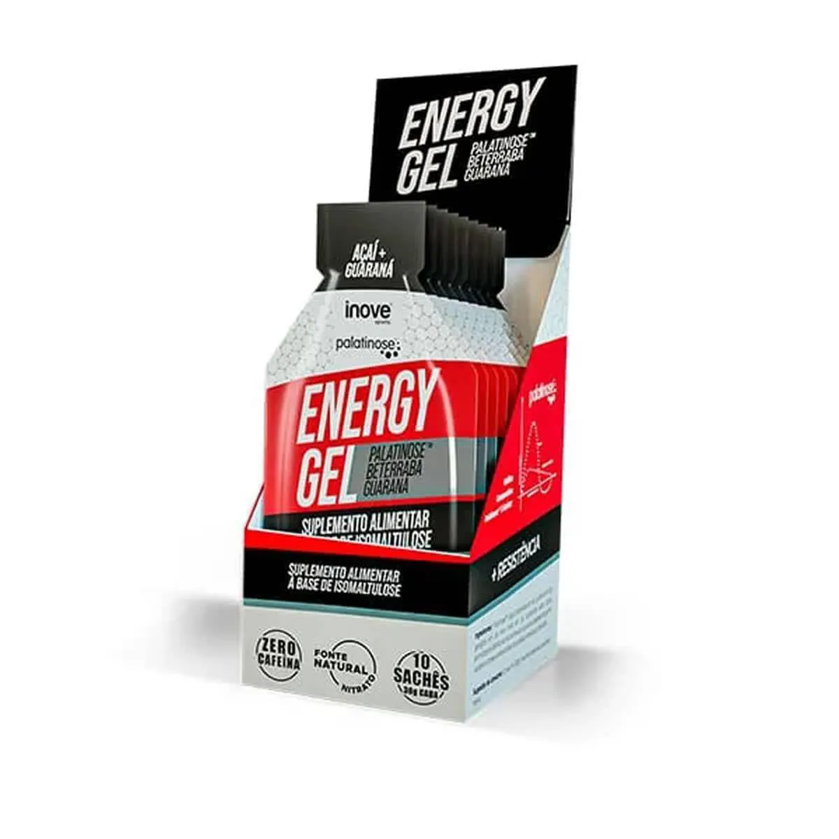 Energy Gel - 10 Saches 30G Acai + Guarana - Inove Sports 1466655