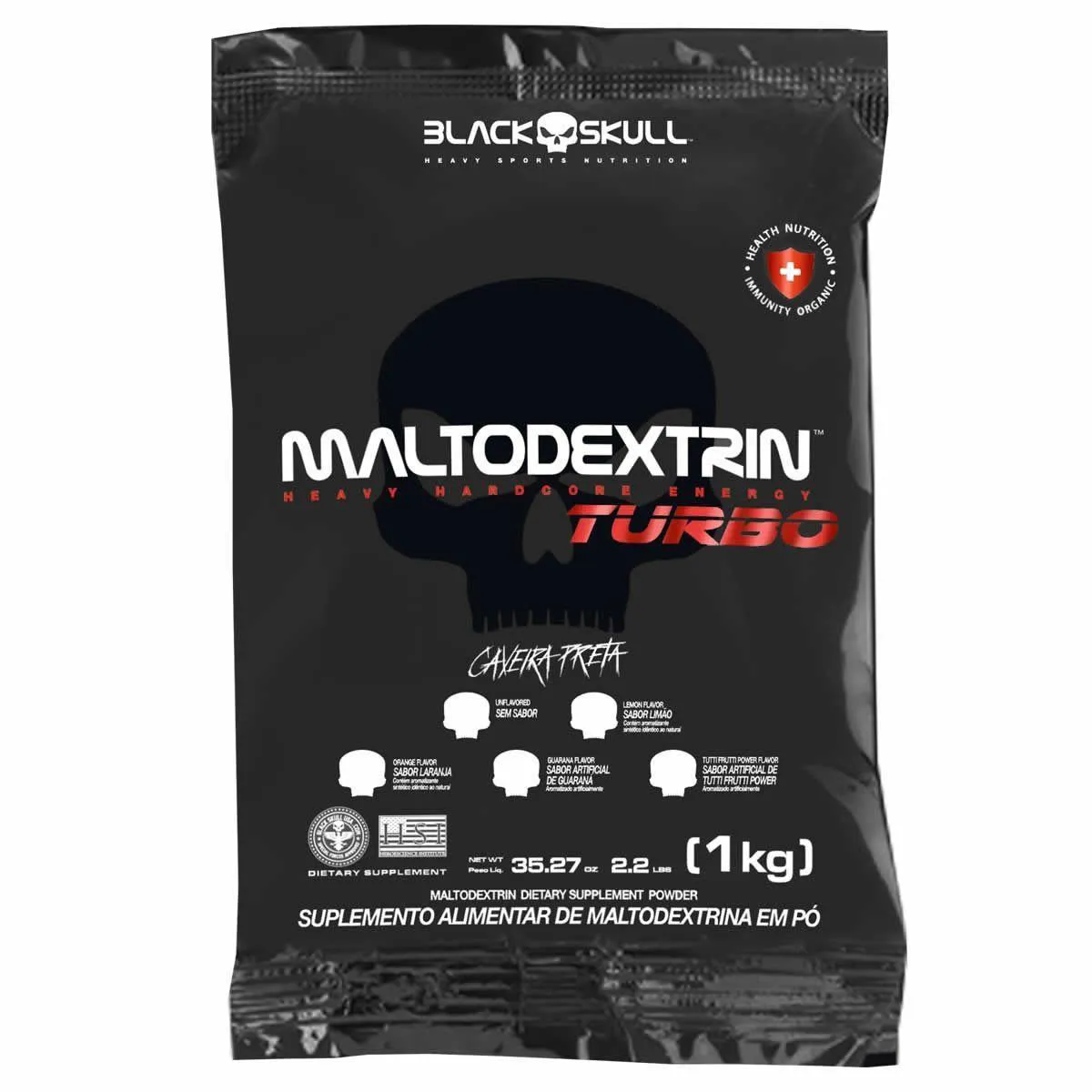 Maltodextrina Turbo - 1000G Refil Tutti Frutti - Blackskull