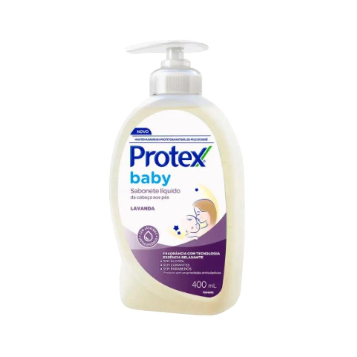 Sabonete Líquido Infantil Protex Baby da Cabeça aos Pés Lavanda 400ml