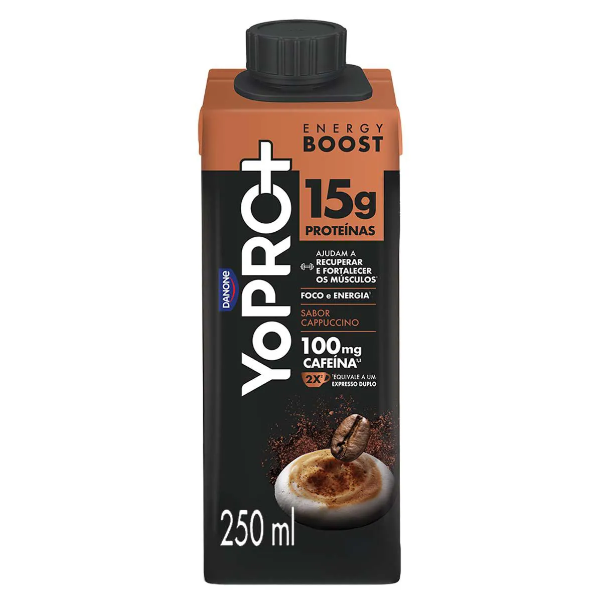 YoPRO Energy Boost UHT Cappuccino 15g de Proteínas 250ml