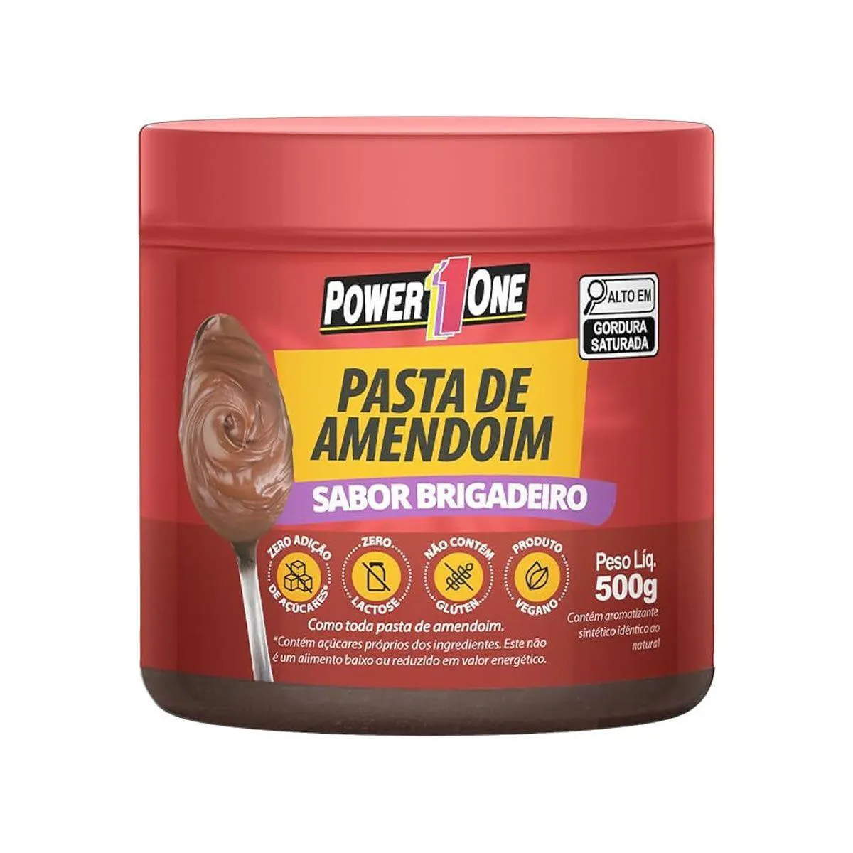 Pasta de Amendoim - 500G Brigadeiro - Power One 1468008 | Drogasil