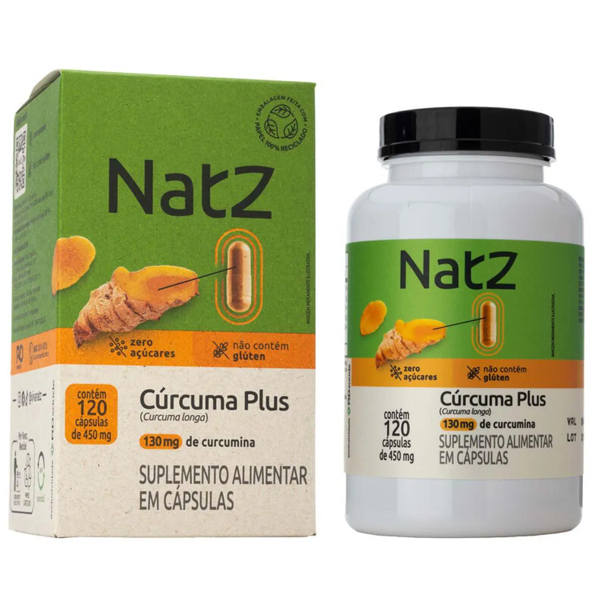 Cúrcuma Plus Natz 130 Mg 120 Capsulas
