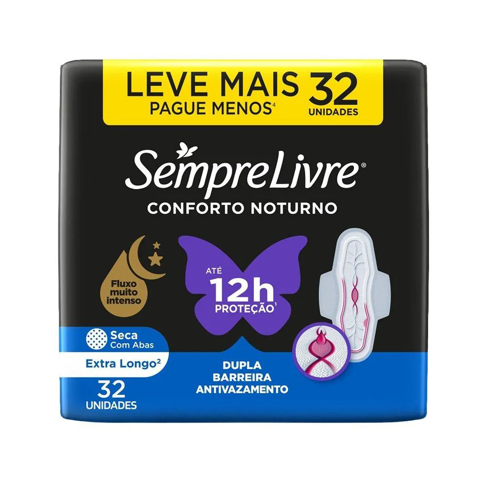 洋楽 g-rap Sag Nasty 2 Triple O Absorvente Sempre Livre Tri Protect Noturno - Cobertura Seca com