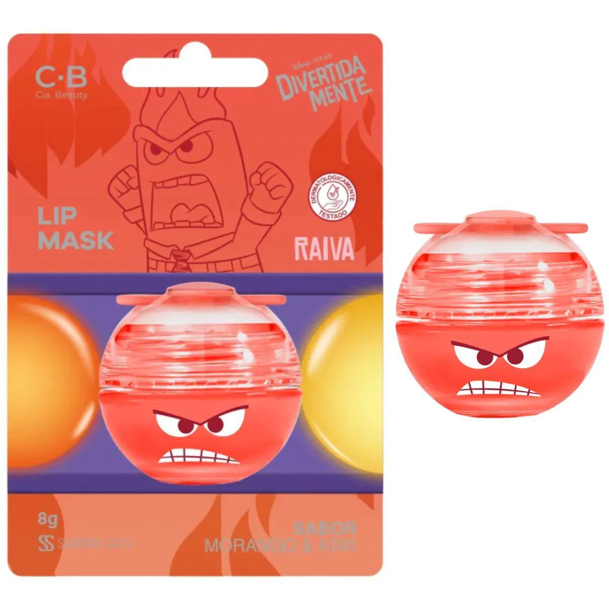 Lip Mask Raiva Morango Glitter Divertida Mente Sabrina Sato