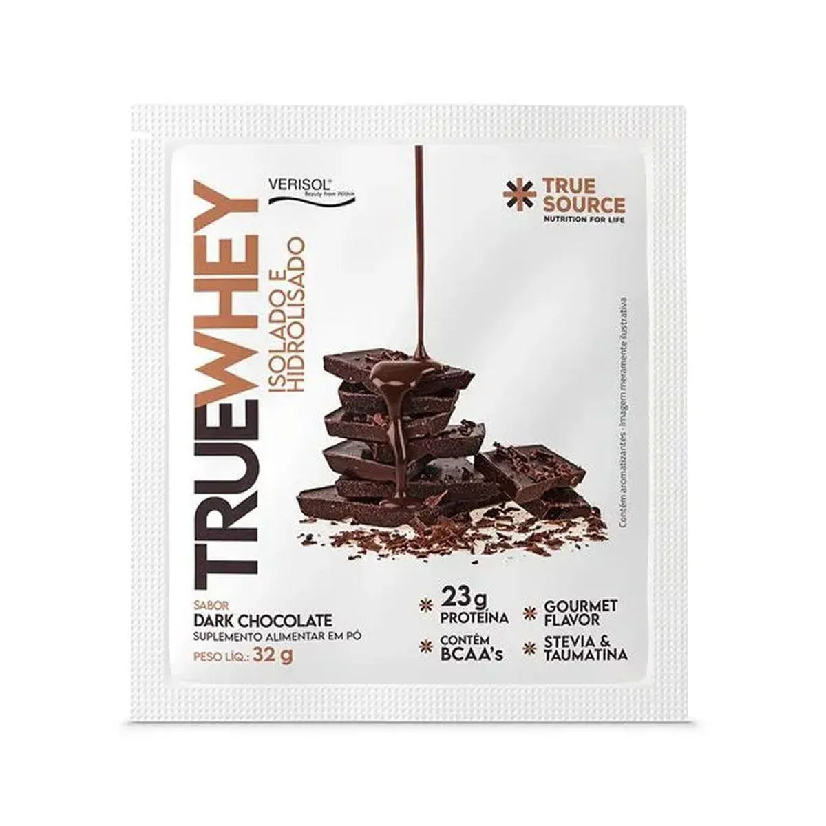 True Whey - Sache 32G Dark Chocolate - True Source 1473097 | Drogasil