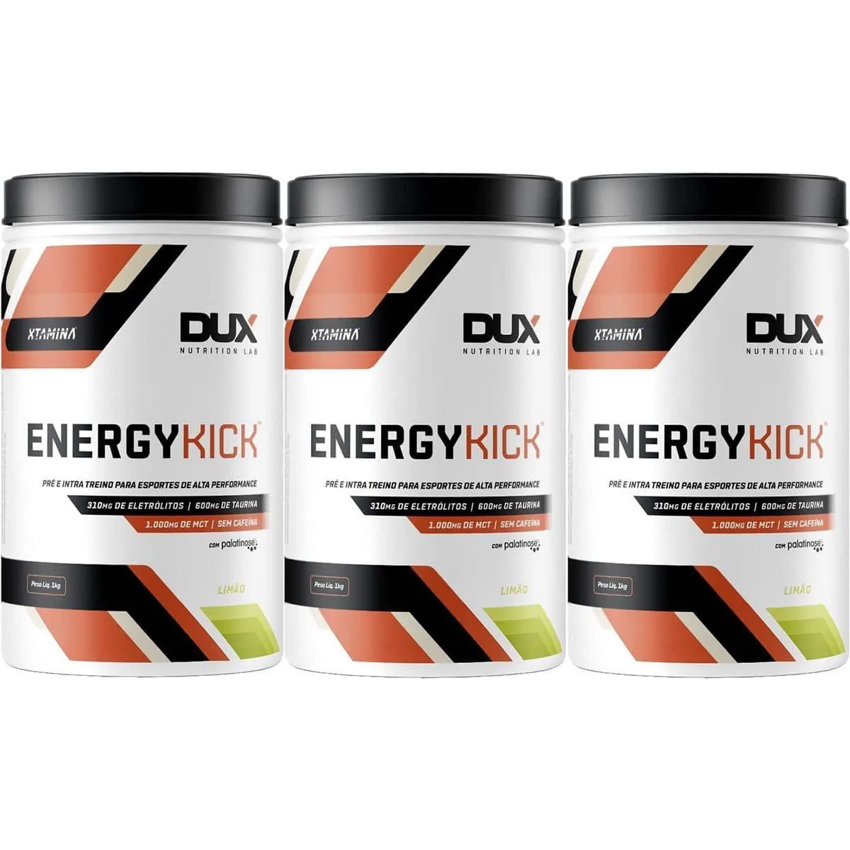 Kit 3X Energy Kick - 1000G Limao - Dux Nutrition 1473124 | Drogasil
