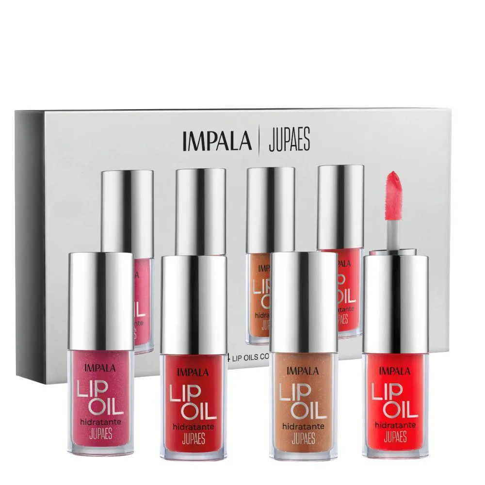 Kit Impala Ju Paes Virando o Jogo Lip Oil com 4 1473229 | Drogasil