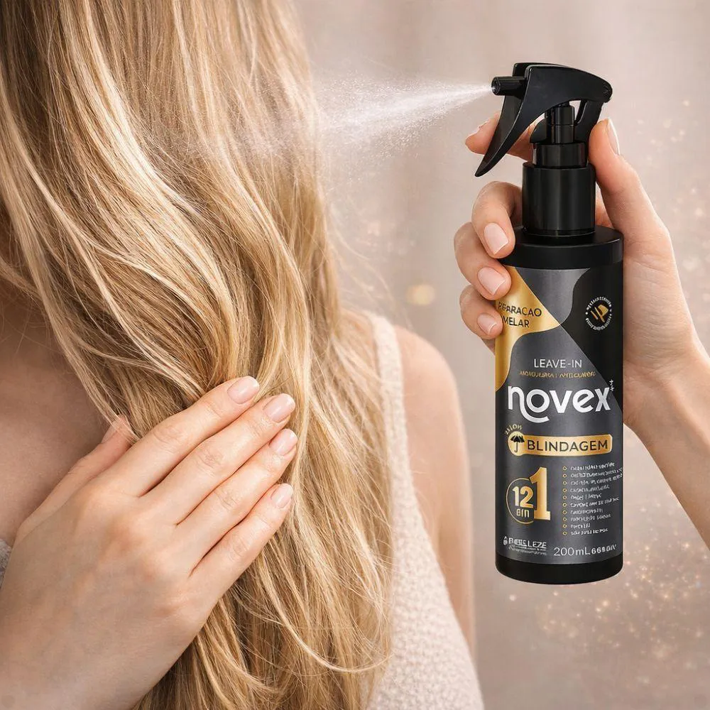 Leave-In Antiquebra Novex Salon Blindagem Reparacao Lamenar 200Ml