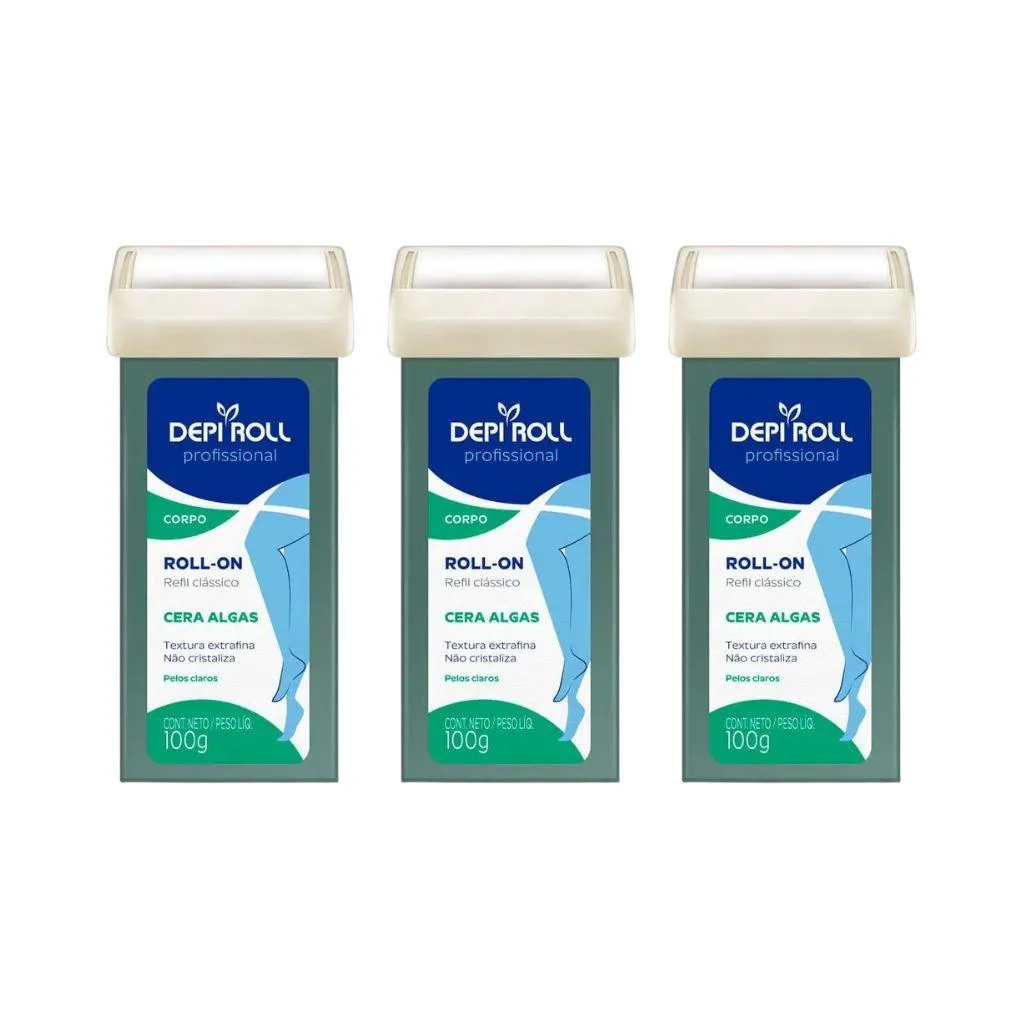 Depilatorio Depiroll Roll-On 100G Algas - Kit C/ 3Un 1473401 | Drogasil