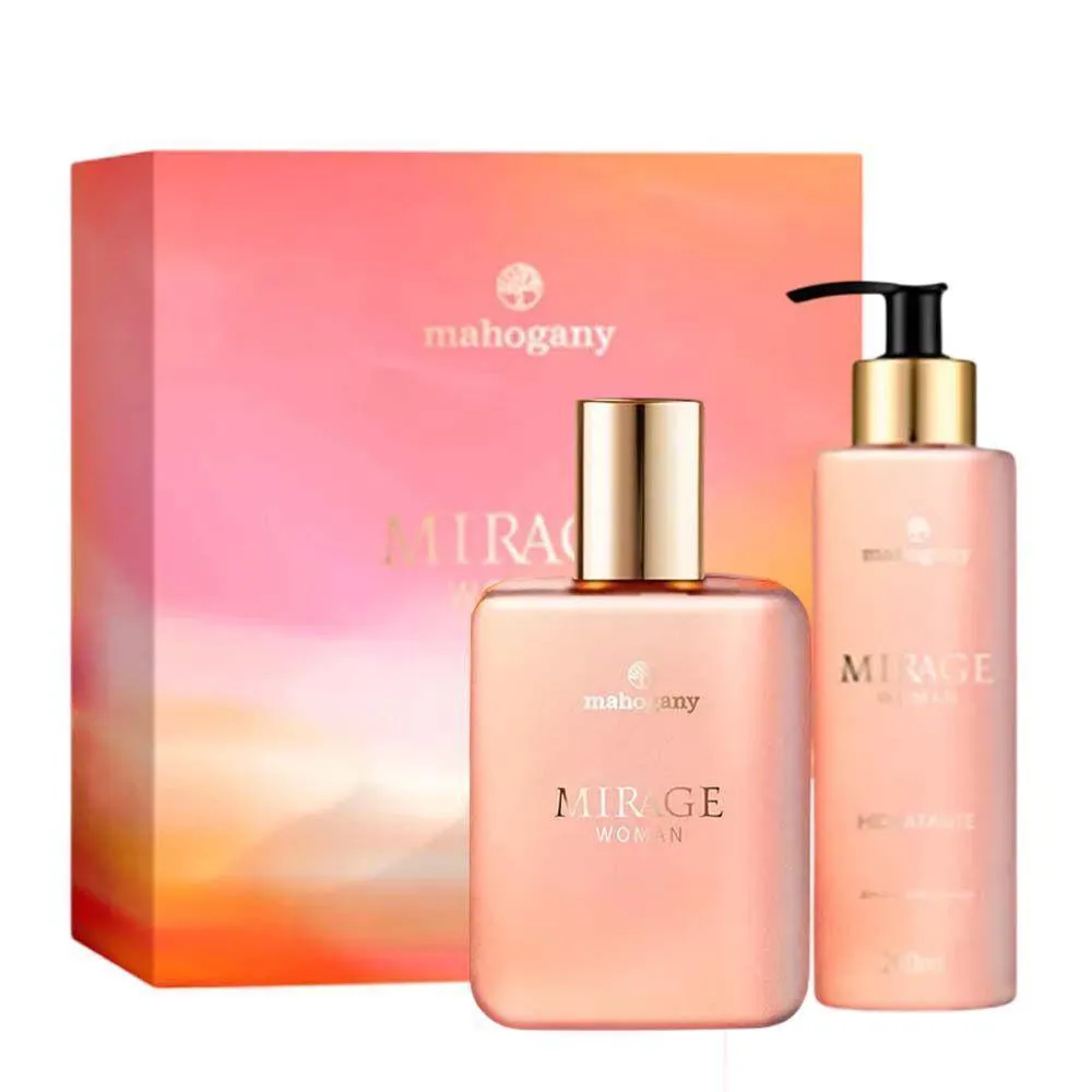 Kit Mirage Woman Fragrancia e Hidratante Corporal Mahogany 1474136