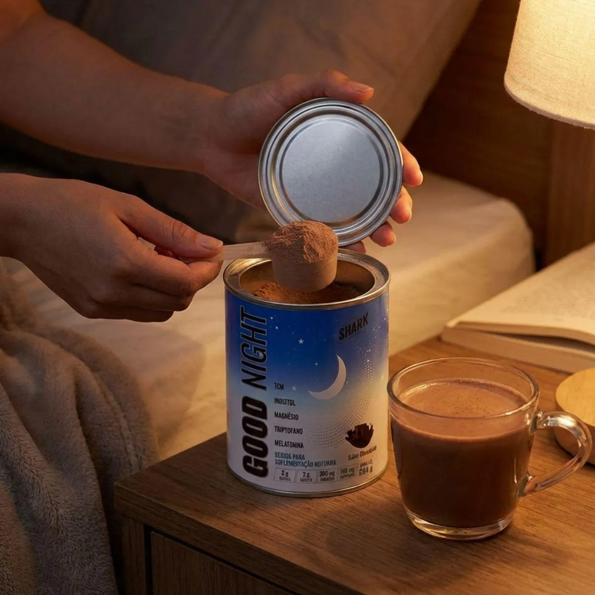 Good Night Shot Tcm Inositol Melaton Triptofan 264G Shark Pro