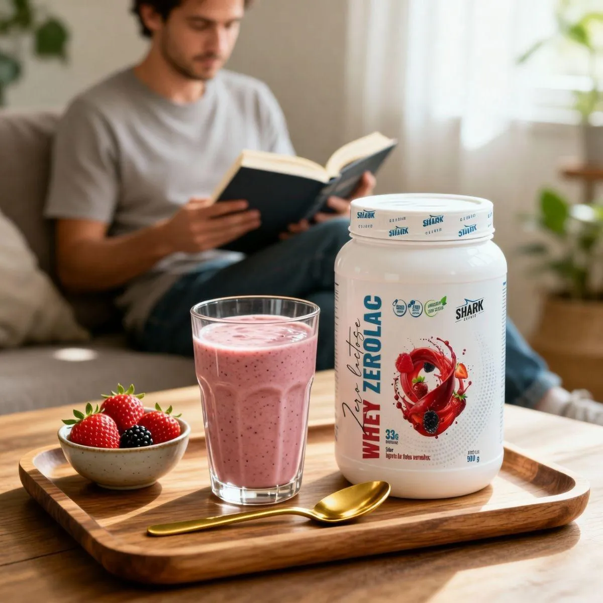 Zerolac Whey Protein Zero Lactose Pote 900G Shark Pro Iogurte COM