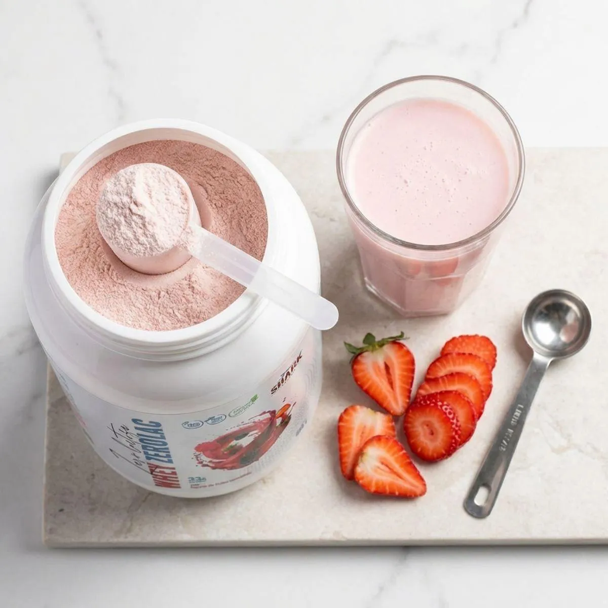 Zerolac Whey Protein Zero Lactose Pote 900G Shark Pro Iogurte COM