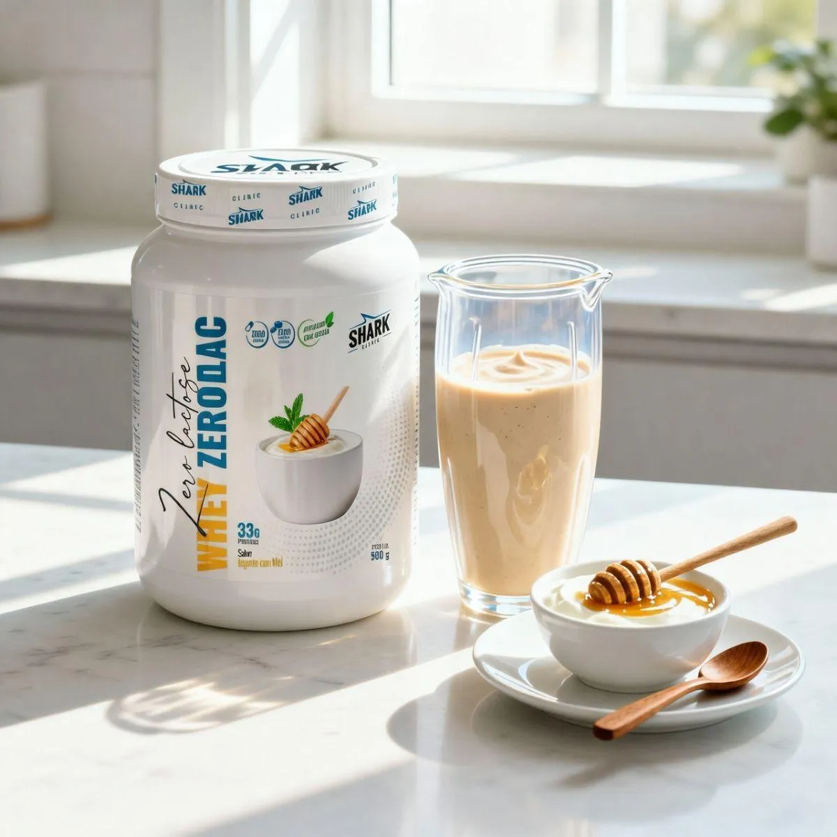 Zerolac Whey Protein Zero Lactose Pote 900G Shark Pro Iogurte COM
