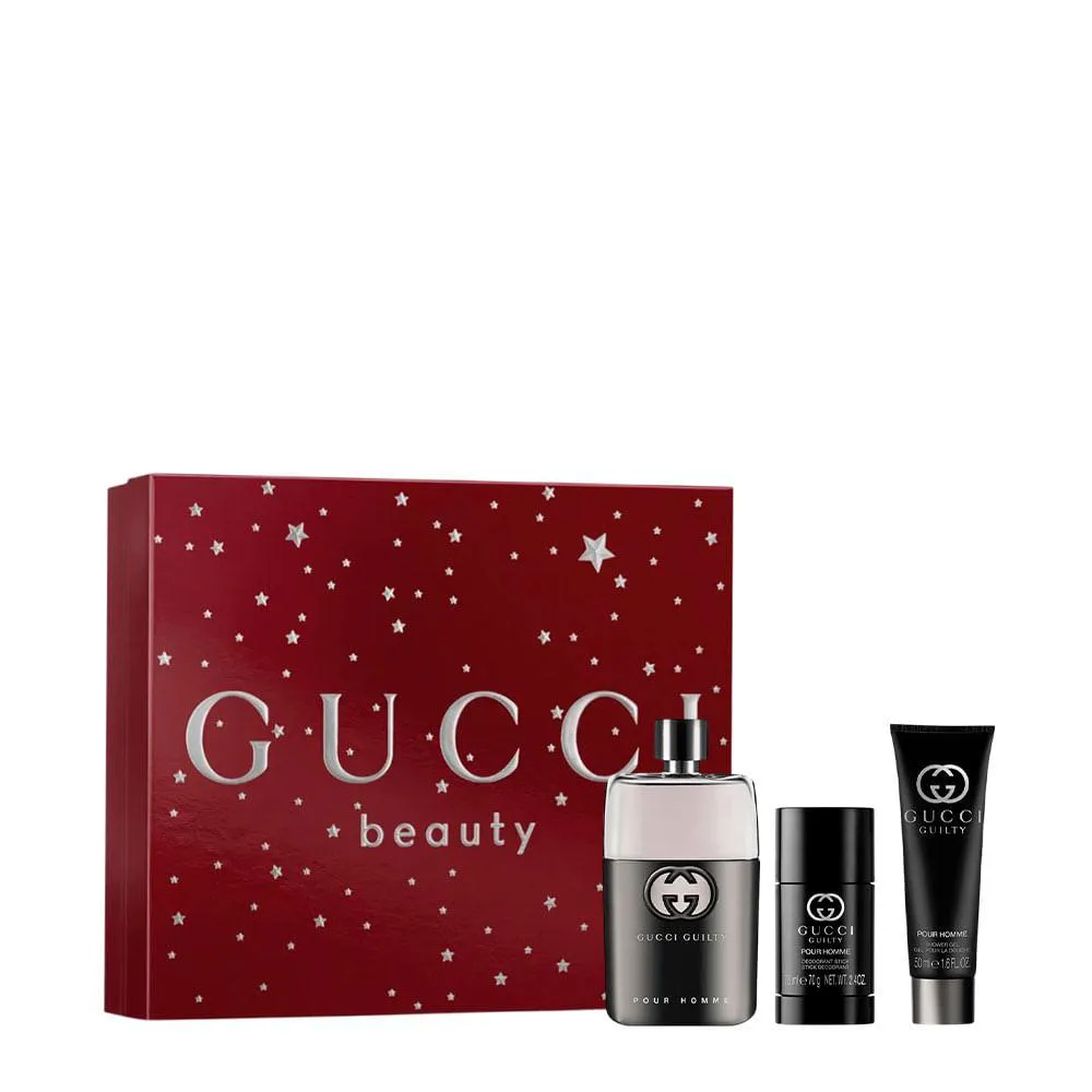 Kit Gucci Guilty Masculino - Eau de Toilette 90Ml + Shower Gel