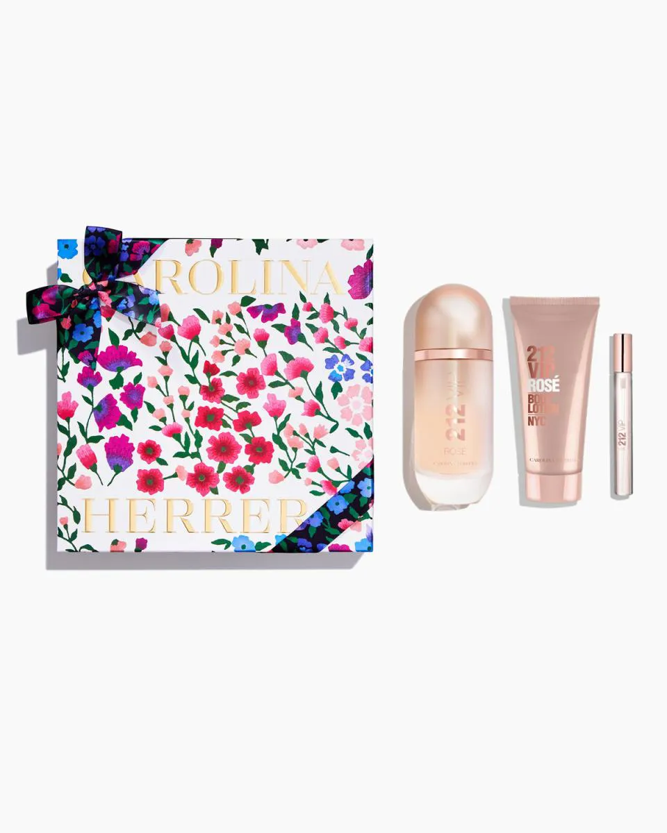 212 Vip Rosé 80Ml Eau de Parfum, 100Ml Loção Corporal e Vaporizador de Bolsa Grande 10Ml 80 ML