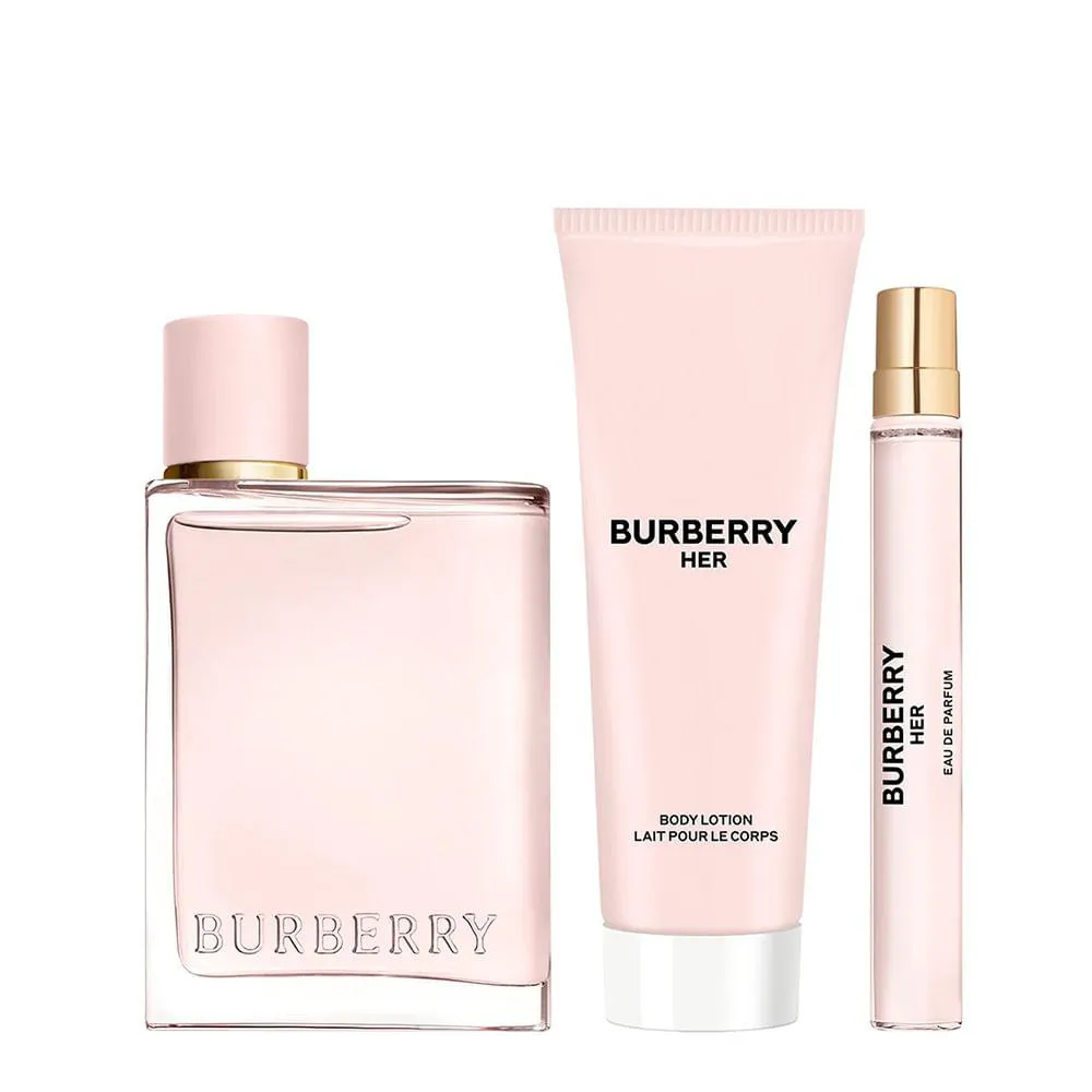 Kit Burberry Her Masculino - Edp 100Ml + 10Ml + Bl 75Ml 1476620