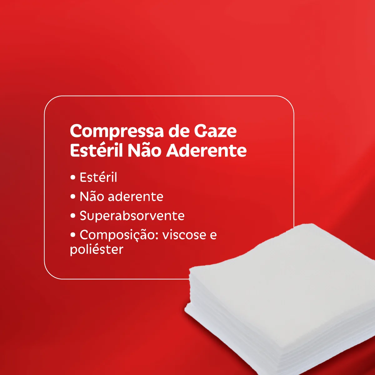 Compressa de Gaze Needs não Aderente 10 unidades | Droga Raia