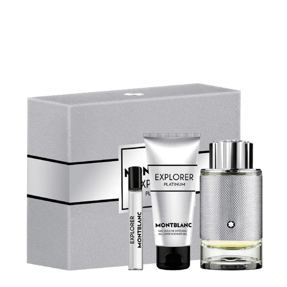 Kit Montblanc Explorer Platinum Masculino - Eau de Parfum 100Ml +