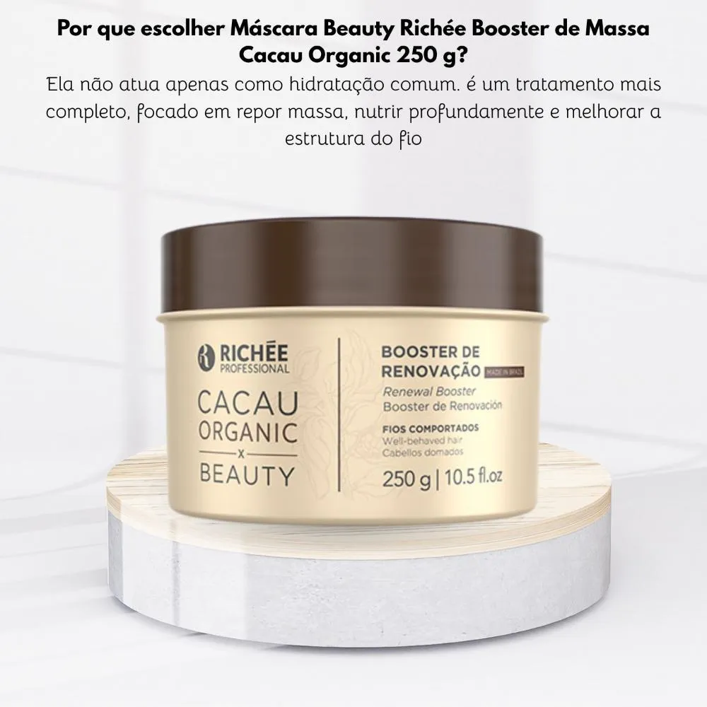 Mascara Beauty Richee Booster de Massa Cacau Organic 250 G 1477367