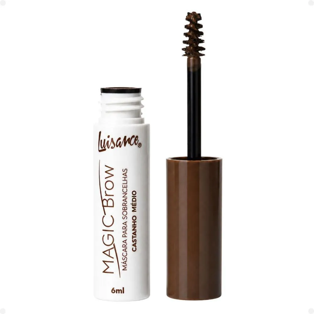 Mascara para Sobrancelhas Luisance Magic Brow Castanho Medio Ref