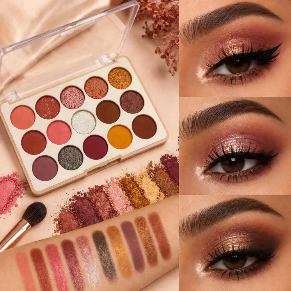 Paleta de Sombras Miss Rose 15 Cores 01 Bx7001-054M 1477532 | Drogasil