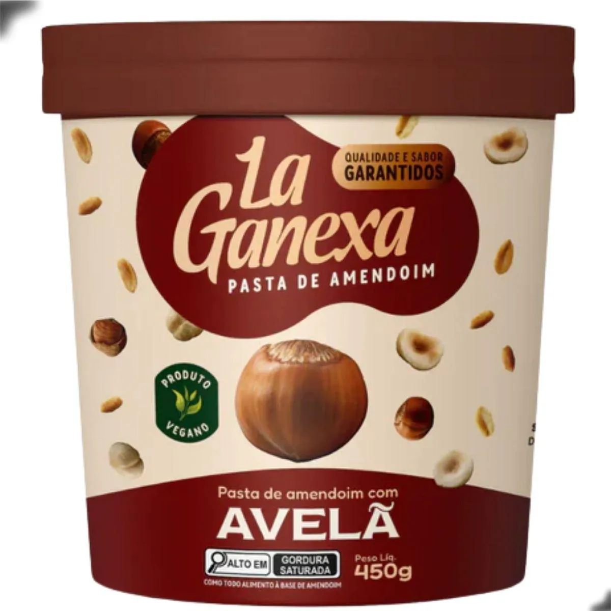 Pasta de Amendoim Gourmet com Whey Protein 450G La Ganexa Avela