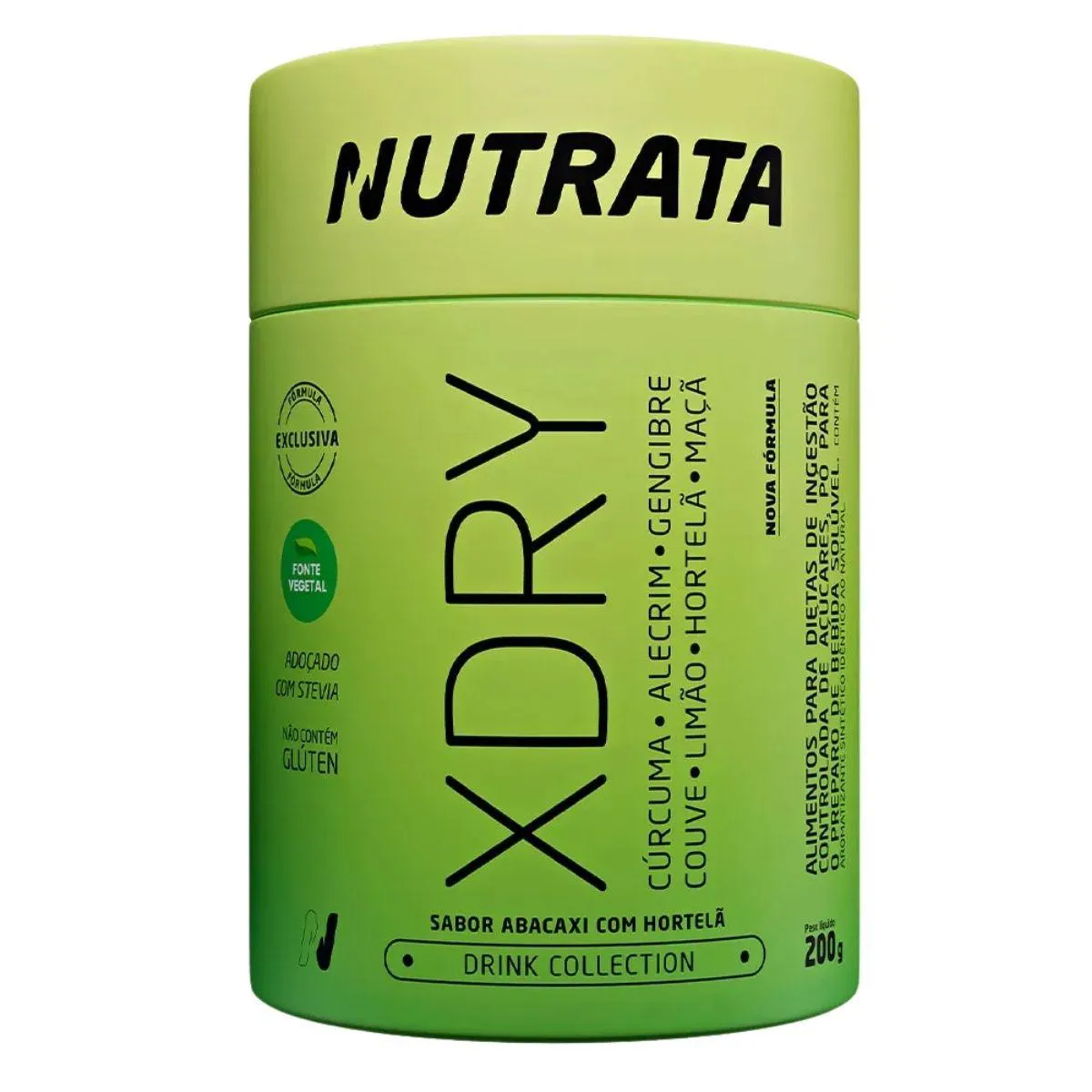 X-Dry Detox Thermo Zero Acucar 200G Nutrata Abacaxi C Hortela