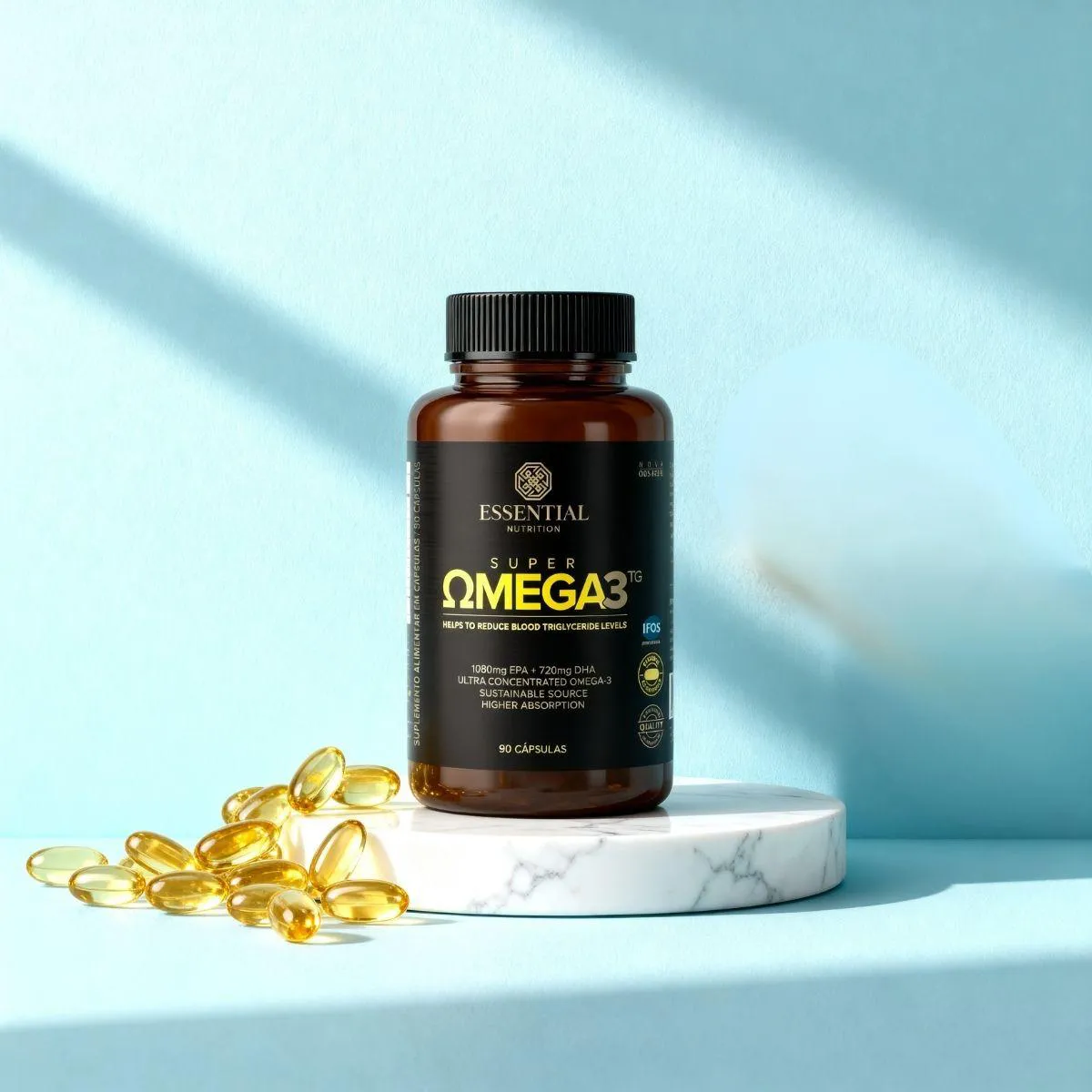 Kit 3 Super Omega 3 - 90Caps - Essential Nutrition 1480636 | Drogasil