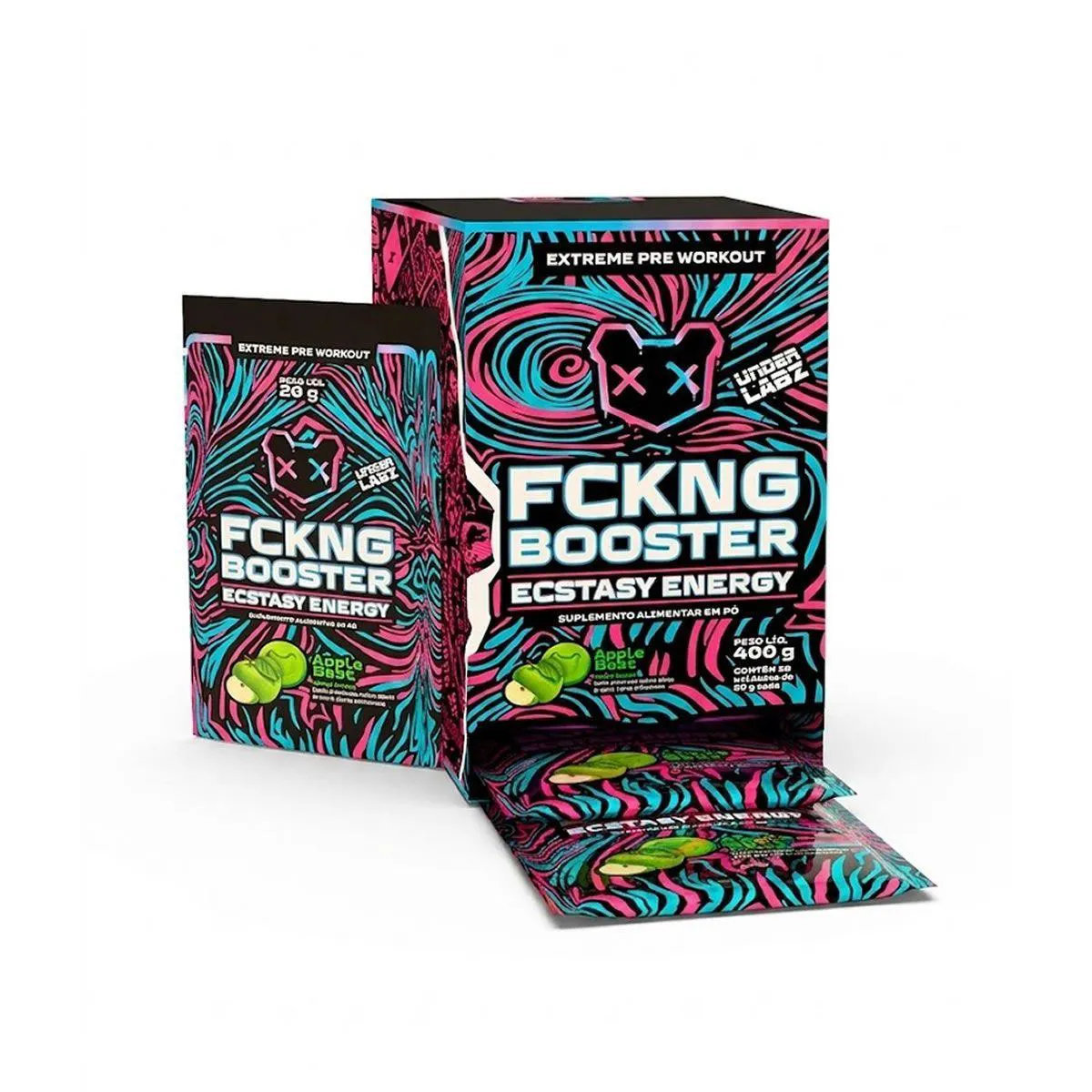 Fckng Booster - 20 Saches 20G Apple Beat - Under Labz 1480732