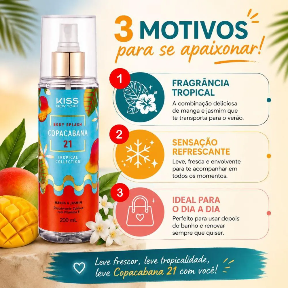 Body Splash Kiss Ny Tropical Collection Copacabana 21 Manga