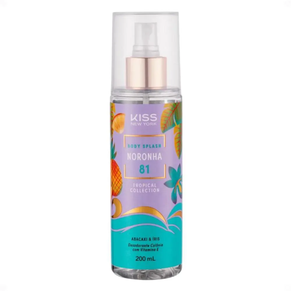 Body Splash Kiss Ny Tropical Collection Noronha 81 Abacaxi & Iris