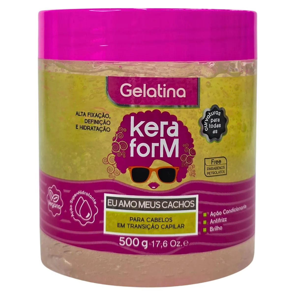 Gelatina Capilar Eu Amo Meus Cachos Alta Fixacao, Definicao e ...