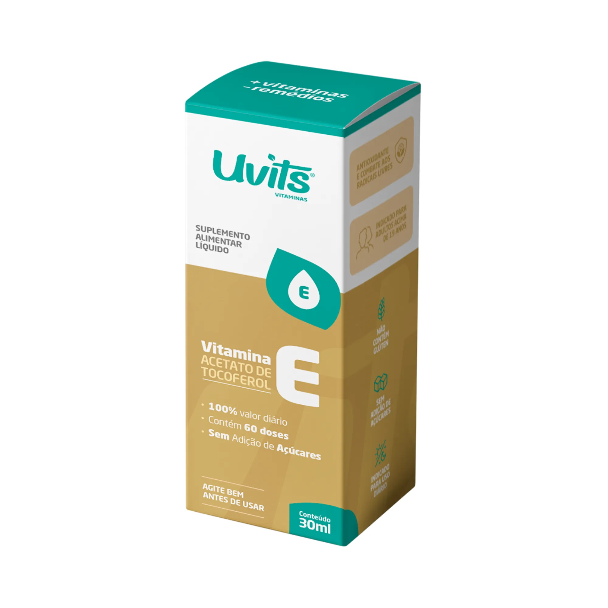 Vitamina e Liquida 30Ml Uvits 1361749 | Drogasil