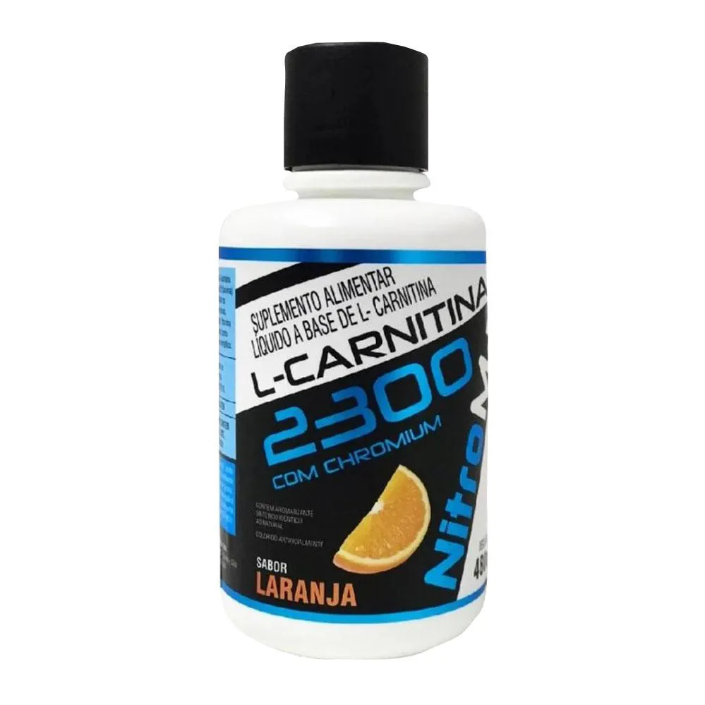 para que serve l carnitina 2300 L-Carnitina 2300 com Chromium 480Ml Sabor Laranja Nitromax 1482001