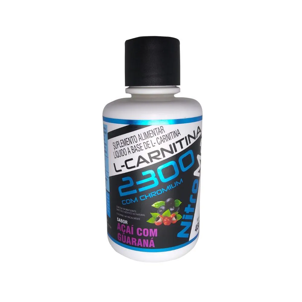 para que serve l carnitina 2300 L-Carnitina 2300 com Chromium 480Ml Sabor Acai com Guarana Nitromax 1481996
