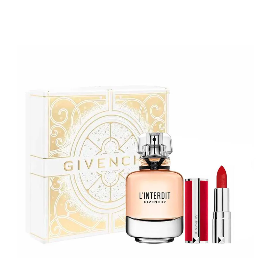 Kit Givenchy L'Interdit Feminino - Eau de Parfum 80Ml + Batom