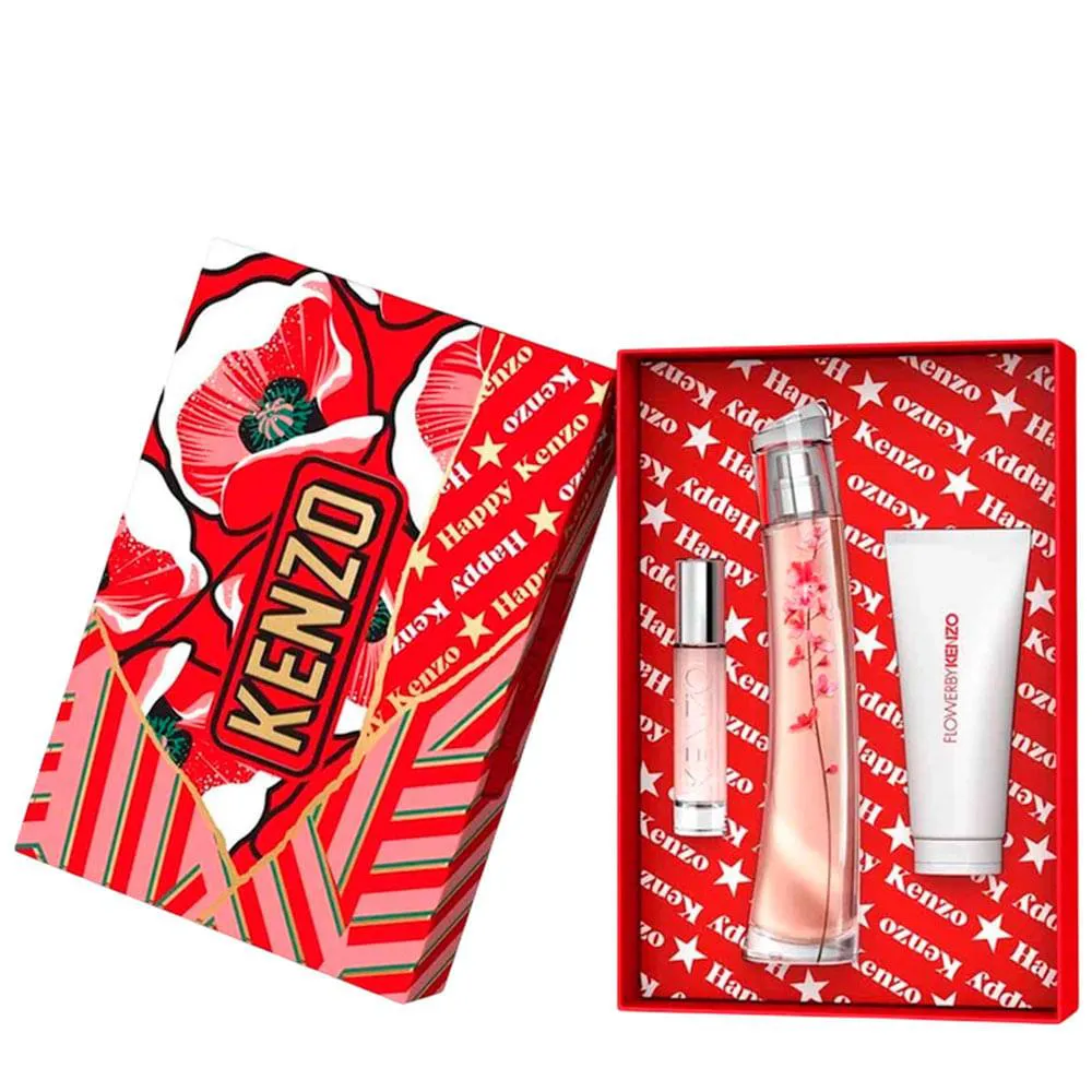 Kit Kenzo Flower Ikebana Feminino - Eau de Parfum 75Ml + 10Ml +
