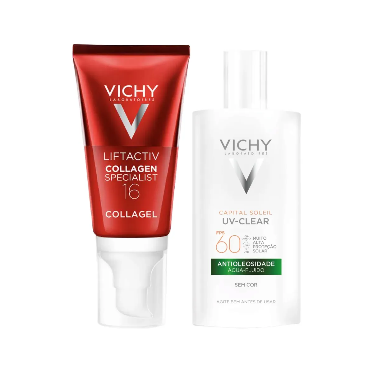 Kit Vichy Facial Gel Hidratante Liftactiv Collagen Specialist 50g