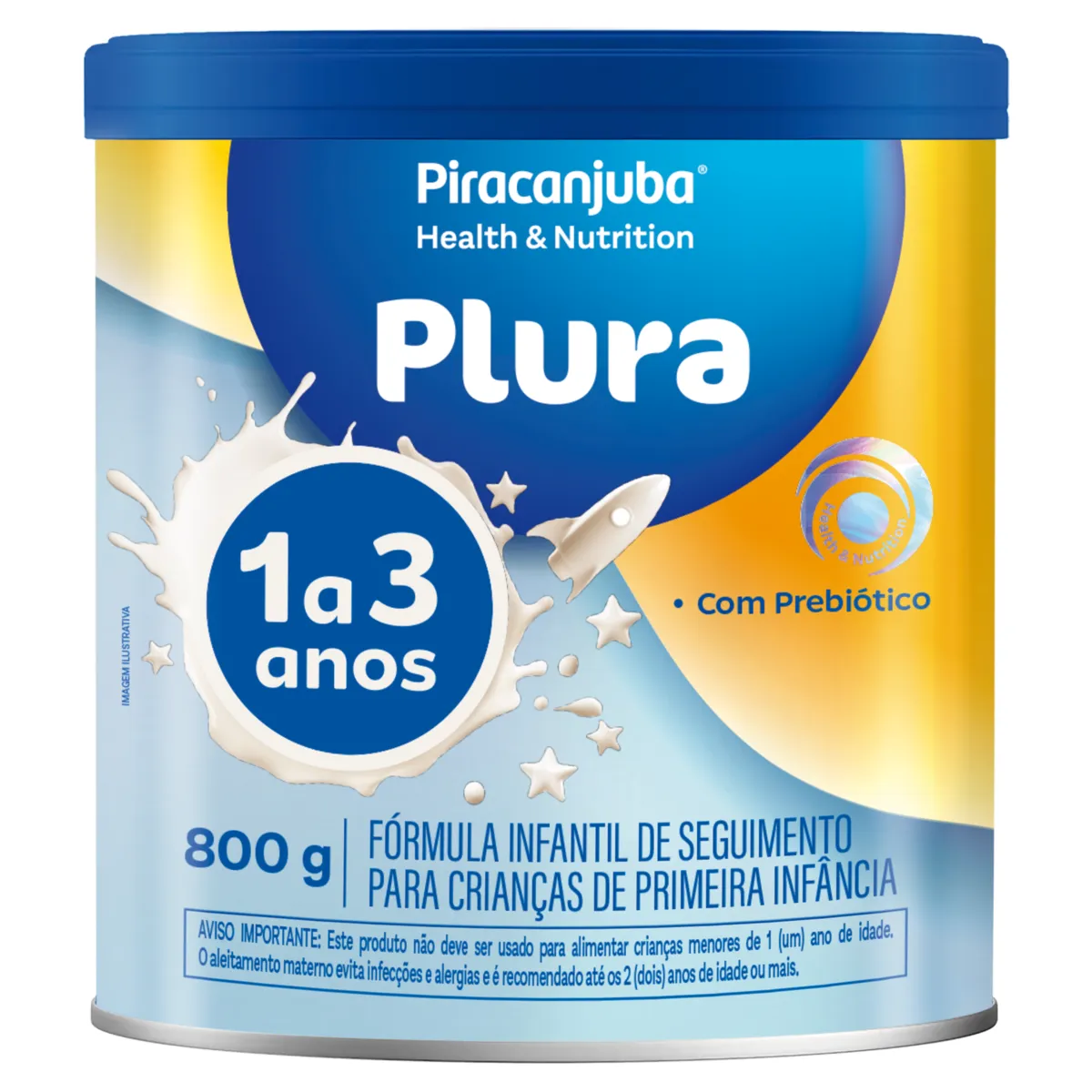 Fórmula Infantil Plura Piracanjuba 1 a 3 anos 800g