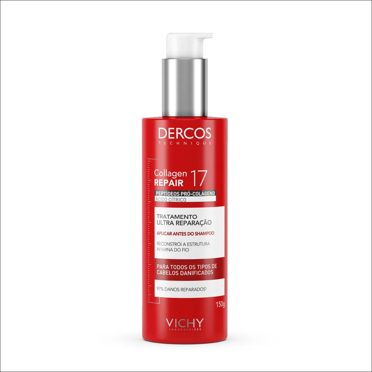 Pre-Shampoo Tratamento Ultra Reparacao Vichy Dercos Collagen