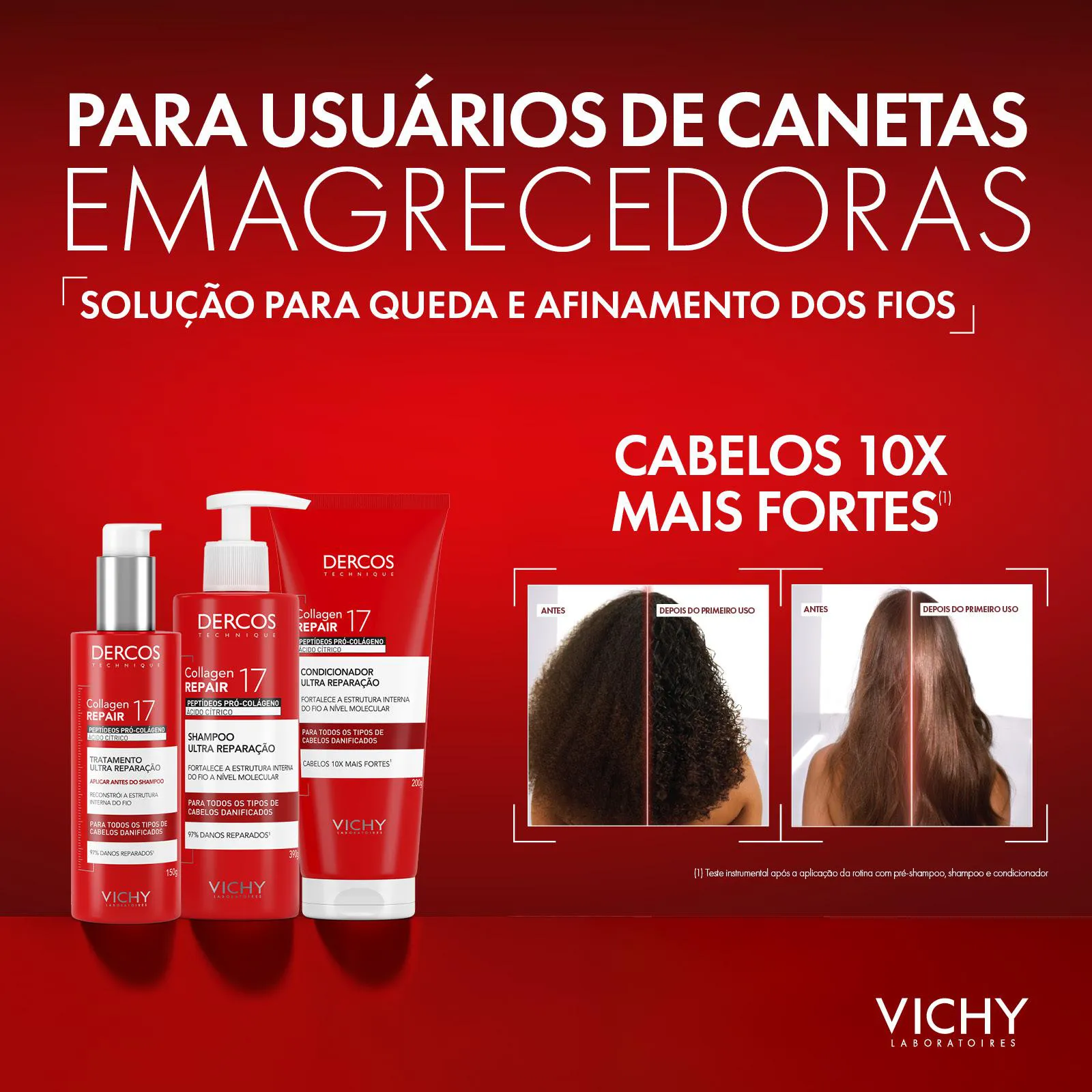 Pre-Shampoo Tratamento Ultra Reparacao Vichy Dercos Collagen