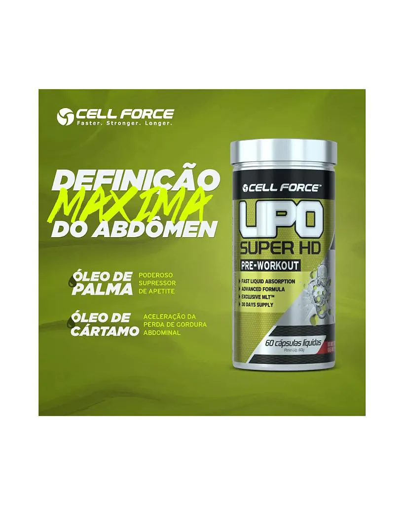 CELL FORCE σ ハイパーリピッドリキッド 500ml Lipo Super Hd 60 Capsulas Cell Force 1483460 | Drogasil