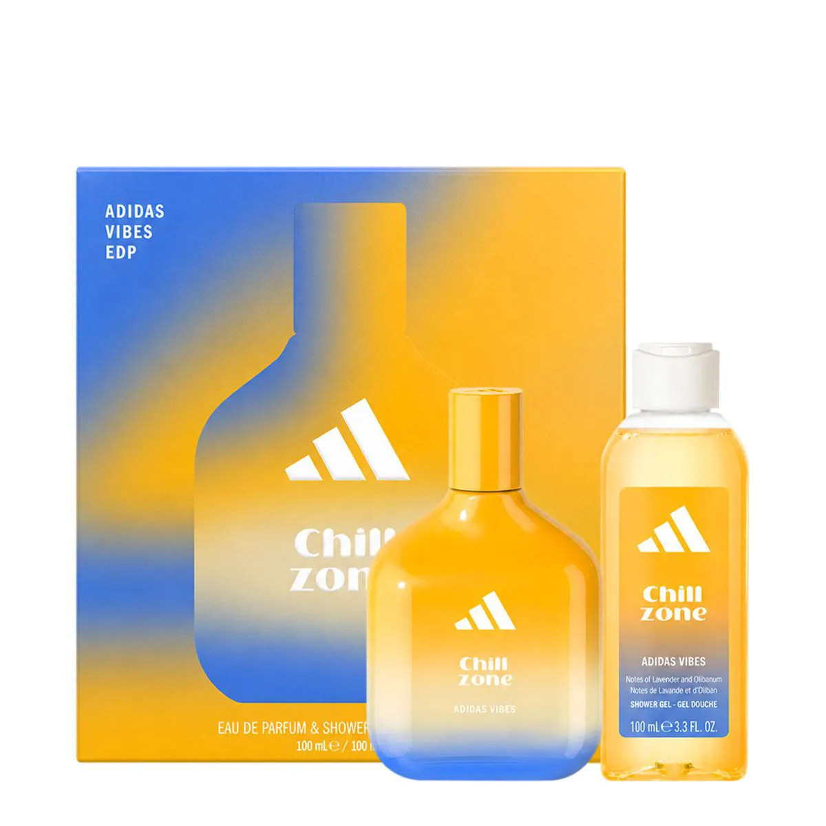 Adidas Vibes Chill Zone Kit Coffret Eau de Pafum Shower Gel (2