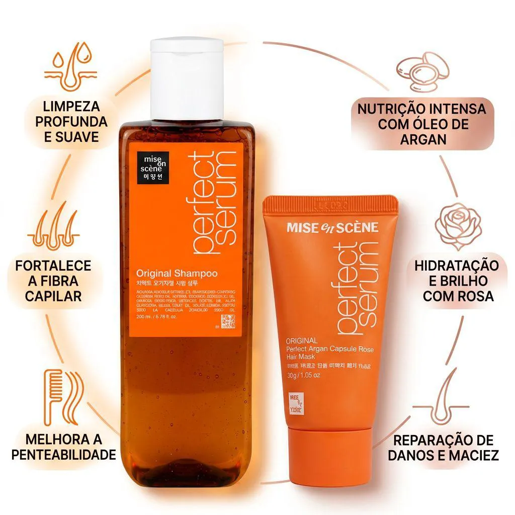 Mise En Scene Duo Perfect Serum Sh. 200Ml+ Mascara Mini30G 1484309