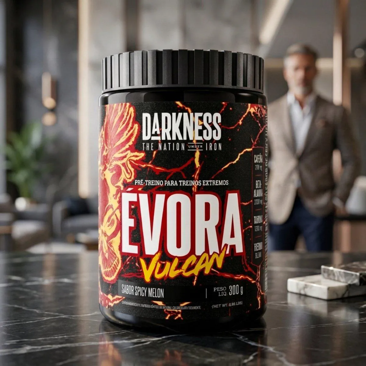 Pre Treino Evora Vulcan Darkness Spic Melon 300G 1485535 | Drogasil
