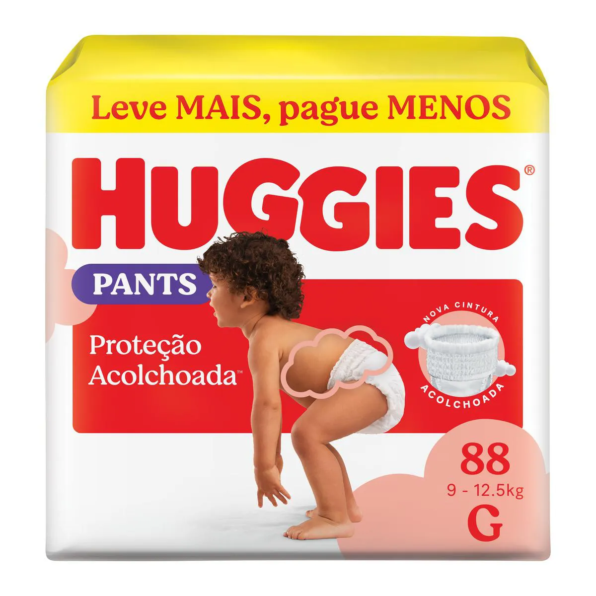 Fralda Calça Huggies Proteção Acolchoada G 88 unidades
