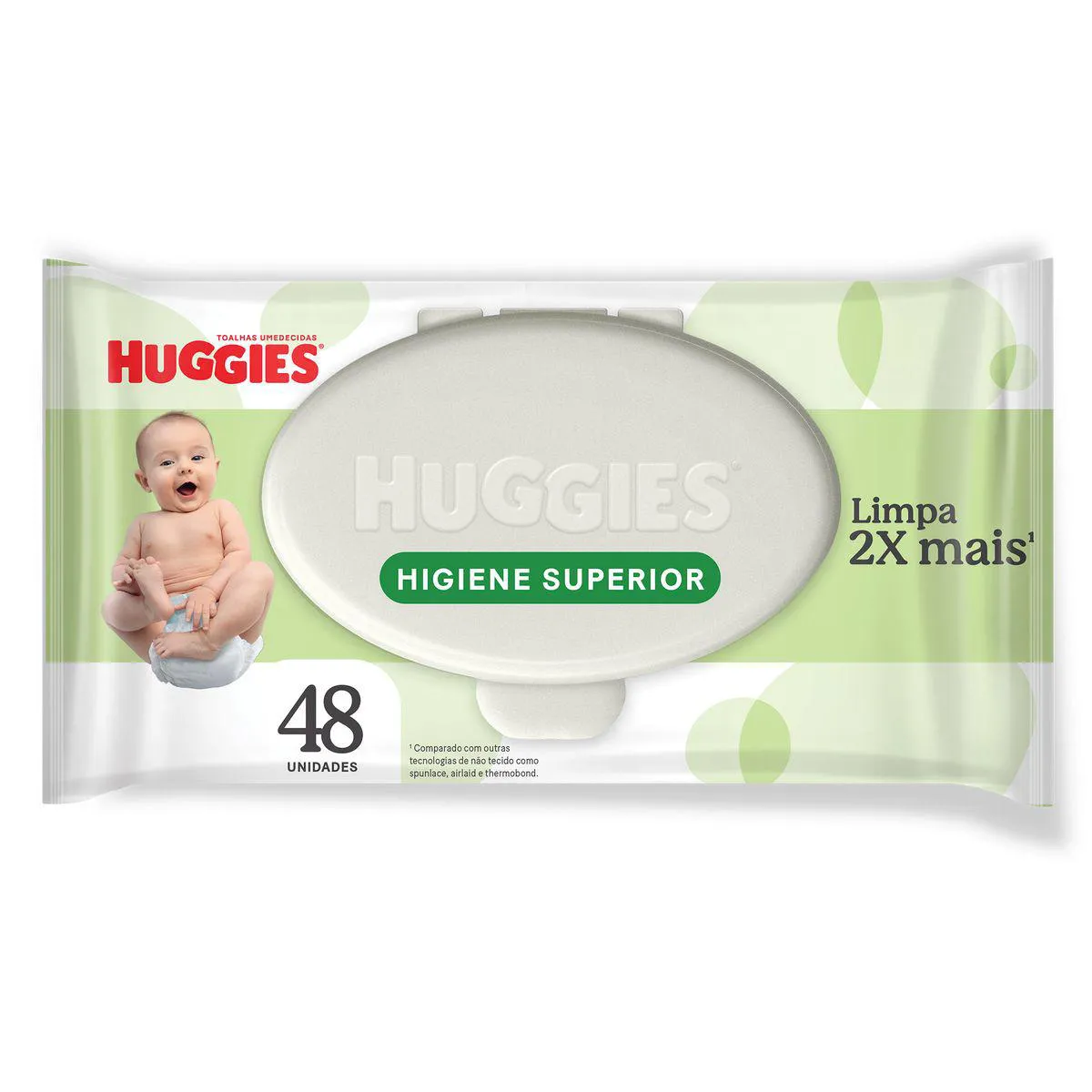Lenço Umedecido Huggies Disney Baby Higiene Superior Hipoalergênico Sem Álcool 48 unidades