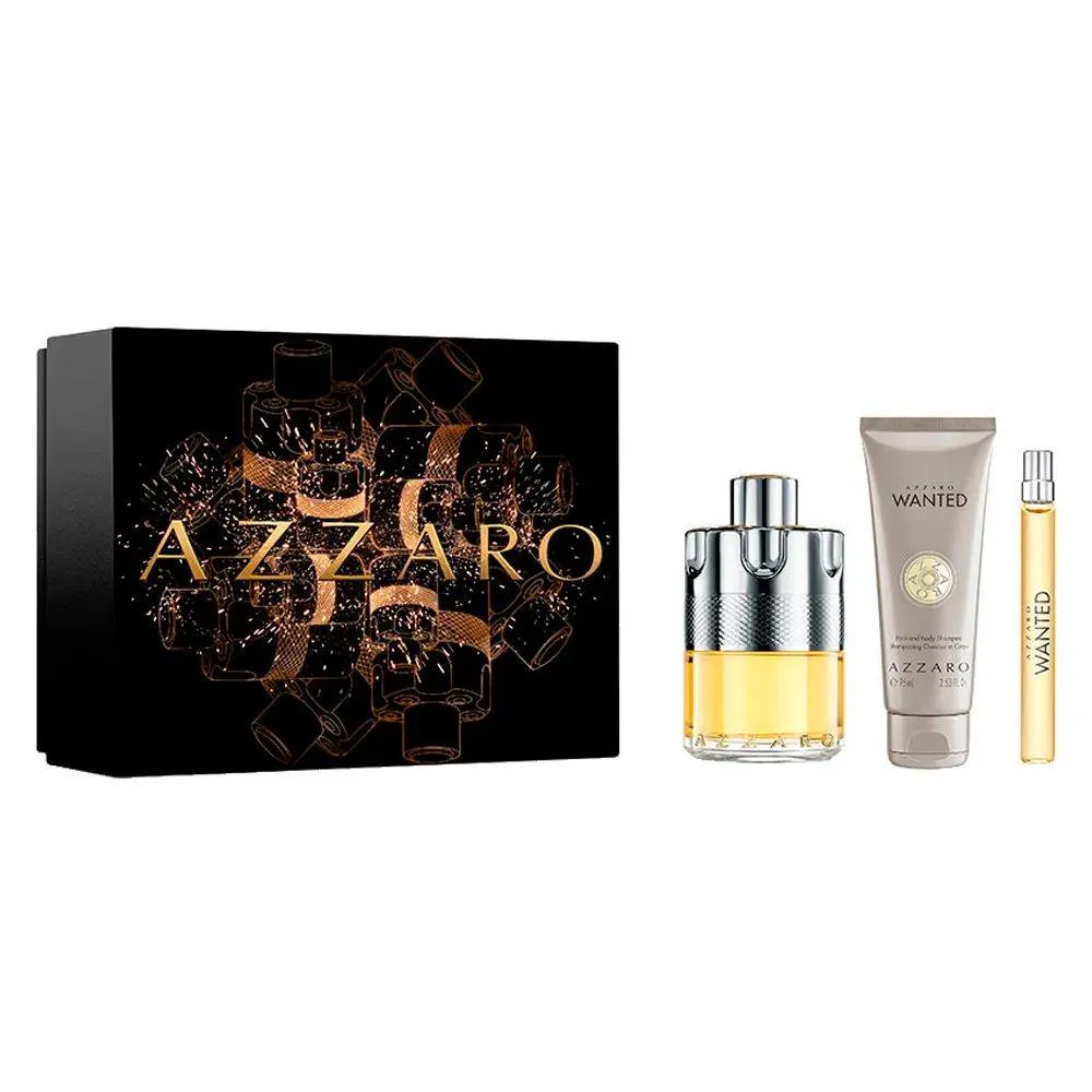 Kit Azzaro Wanted + Miniatura + Gel de Banho Eau de Toilette